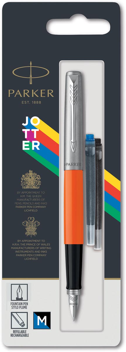 Parker Jotter Originals vulpen, oranje, op blister