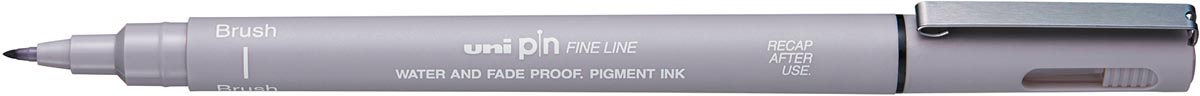 Uni-ball fineliner Pin brush lichtgrijs Uni-ball fineliner Pin brush lichtgrijs