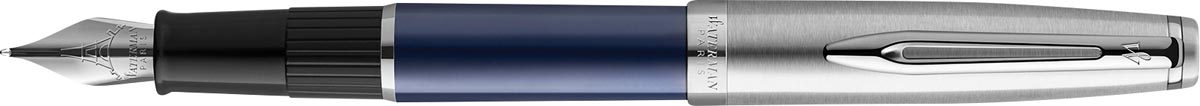Waterman vulpen Embleme Blue Chrome Trim met medium punt Waterman vulpen Embleme Blue Chrome Trim met medium punt