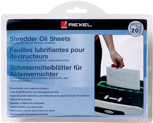 Rexel geoliede bladen, pak van 20 stuks