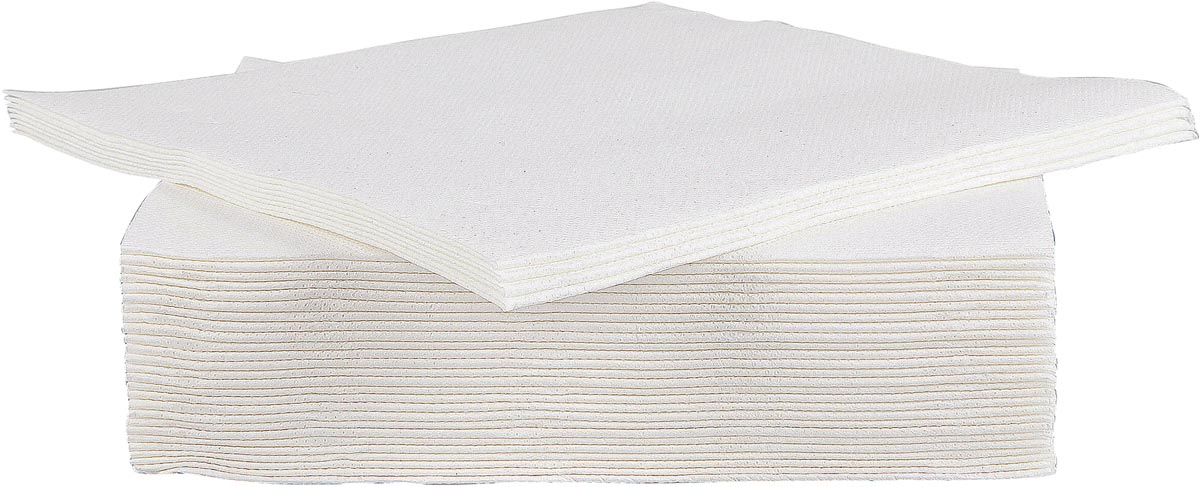 Cosy & Trendy servet, 38 x 38 cm, wit, 40 stuks Cosy & Trendy servet, 38 x 38 cm, wit, 40 stuks