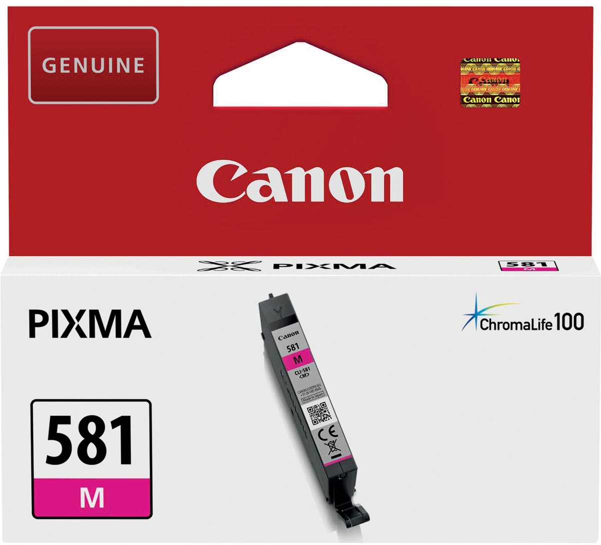 Canon inktcartridge CLI-581M, 237 foto&apos;s, OEM 2104C001, magenta afbeelding
