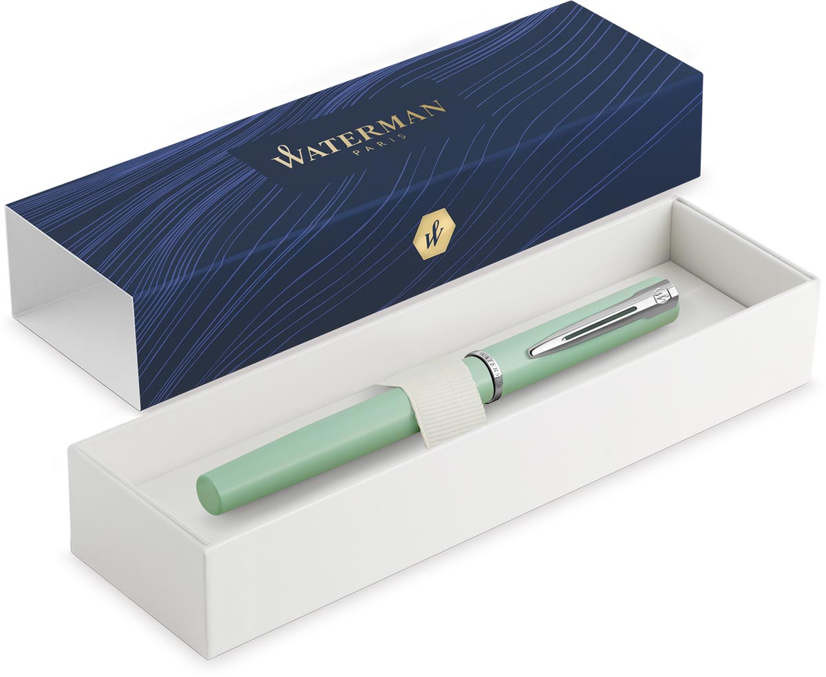 Waterman vulpen Allure, fijne punt, giftbox, pastelgroen Waterman vulpen Allure, fijne punt, giftbox, pastelgroen