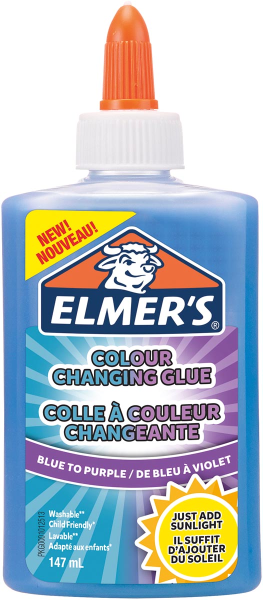 Elmer's magische vloeibare lijm flacon van 147 ml, blauw/paars