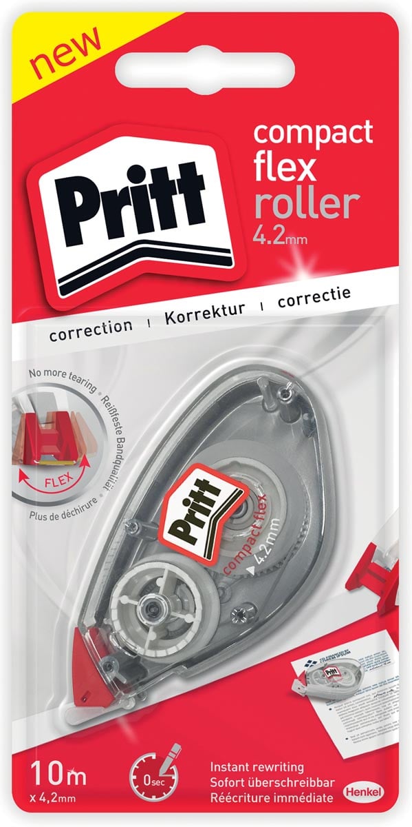 Pritt correctieroller Compact Flex 4,2 mm x 10 m, op blister afbeelding