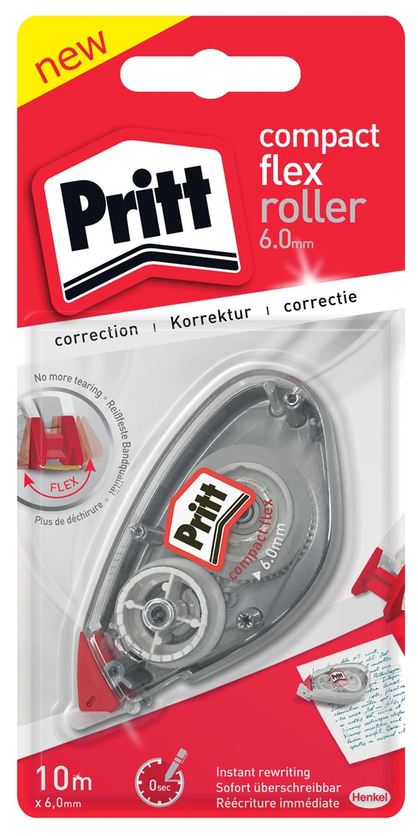 Pritt correctieroller Compact Flex 6 mm x 10 m, op blister afbeelding