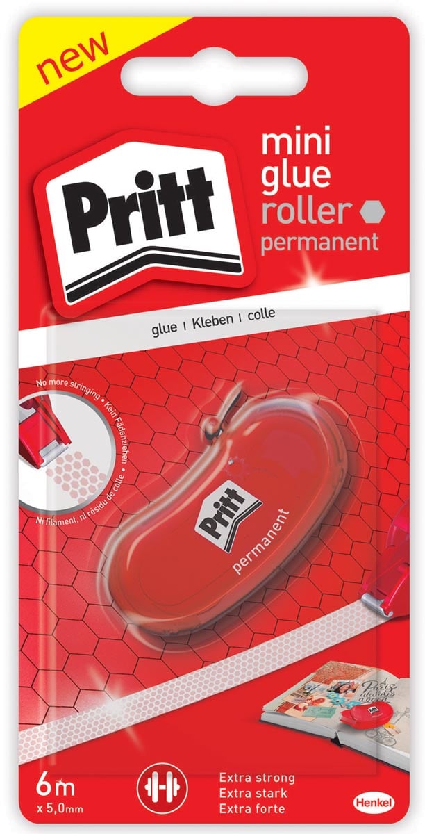 Pritt lijmroller Mini, op blister afbeelding