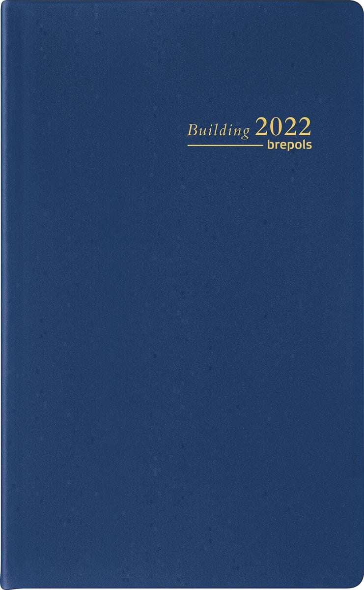 Brepols agenda Building Seta 6-talig, blauw, 2022 Brepols agenda Building Seta 6-talig, blauw, 2022