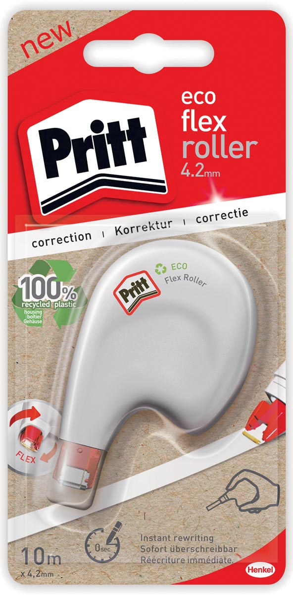 Pritt correctieroller Eco Flex, op blister