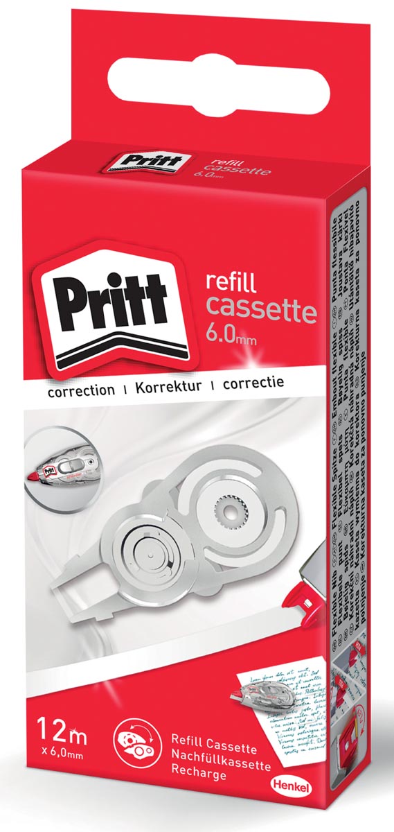 Pritt vulling voor correctieroller Refill Flex 6 mm x 12 m, in ophangdoosje afbeelding