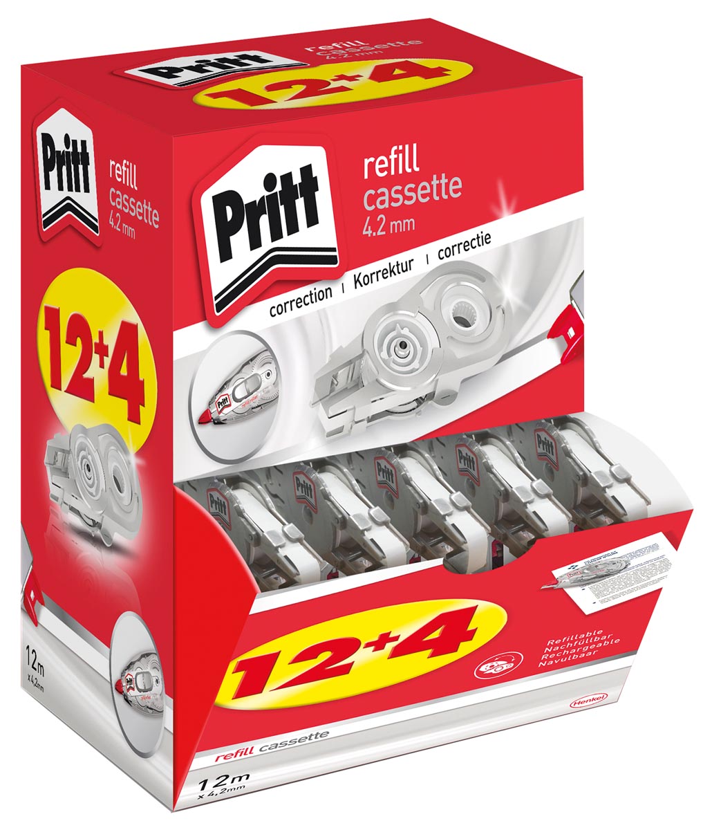 Pritt vulling voor correctieroller Refill Flex 4,2 mm x 12 m, doos 12 + 4 gratis afbeelding