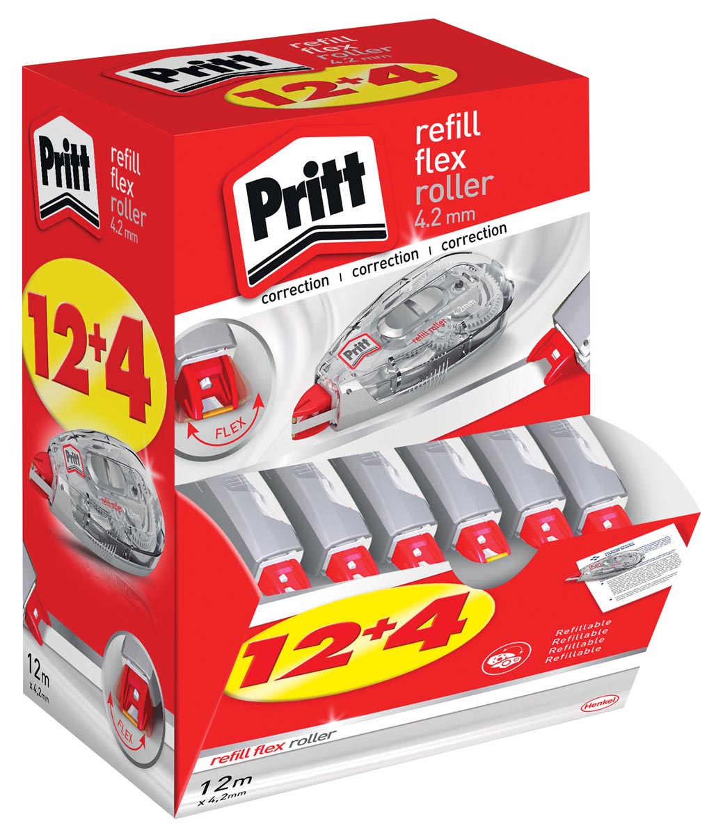 Pritt Correctieroller Refill Flex 42 Mm X 12 M Doos 12 4 huismerk kopen in de aanbieding Pritt Correctieroller Refill Flex 42 Mm X 12 M Doos 12 4 huismerk kopen in de aanbieding