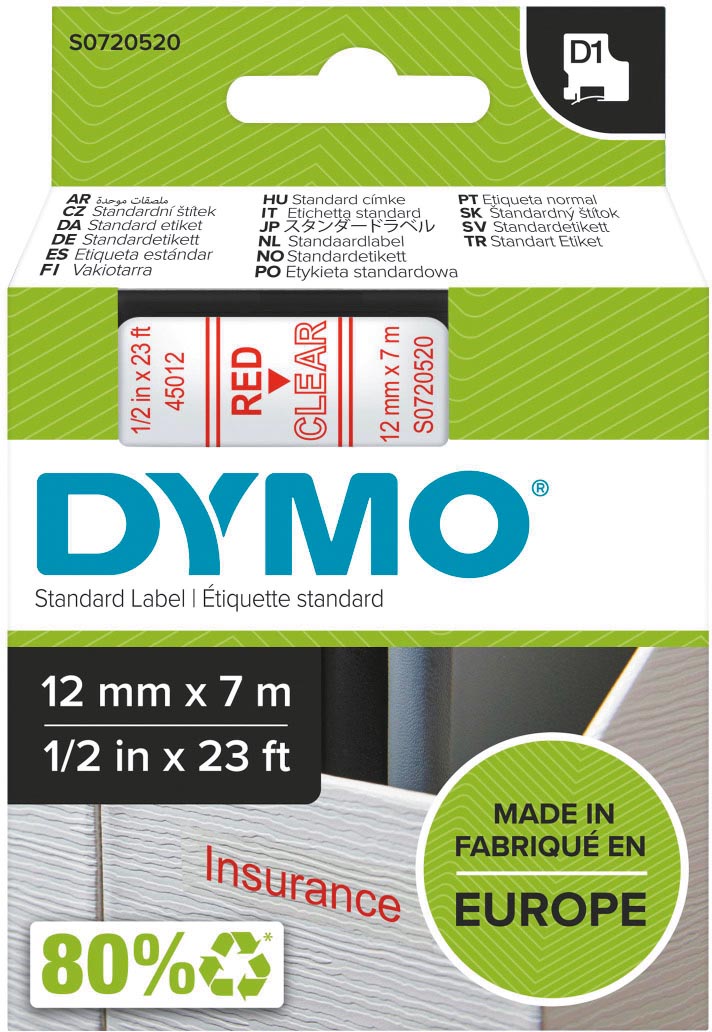 Dymo duurzame etiketten LabelWriter ft 59 x 190 mm, 170 etiketten Dymo duurzame etiketten LabelWriter ft 59 x 190 mm, 170 etiketten
