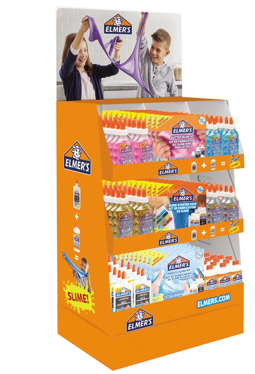 Elmer's slijmkits mix, display van 131 stuks Elmer's slijmkits mix, display van 131 stuks