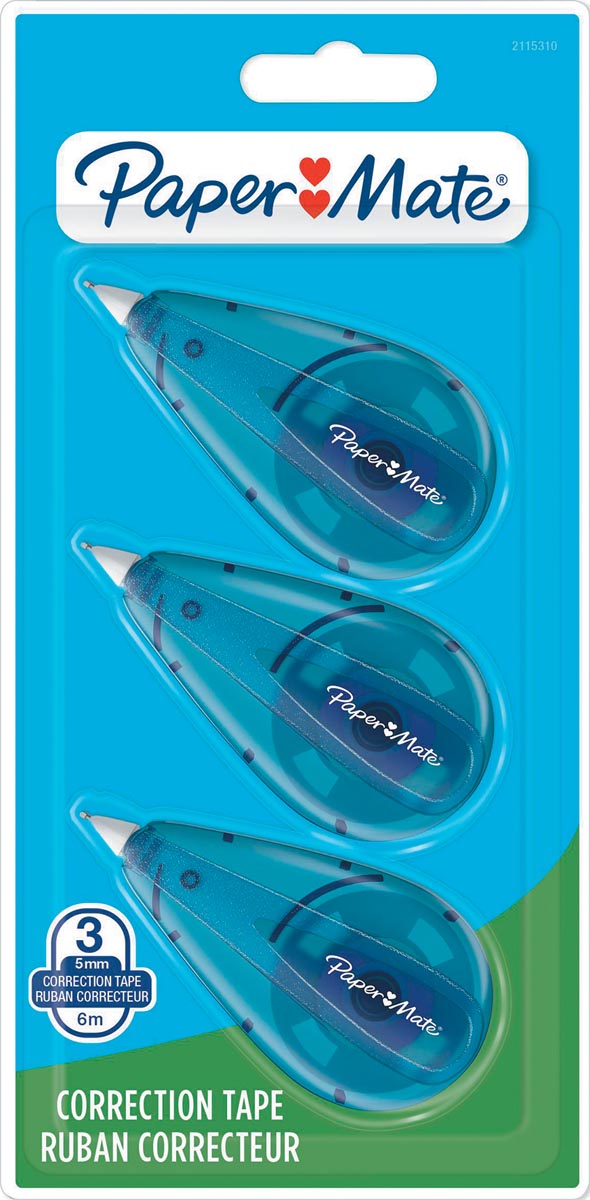 Paper Mate correctieroller, blister van 3 stuks afbeelding