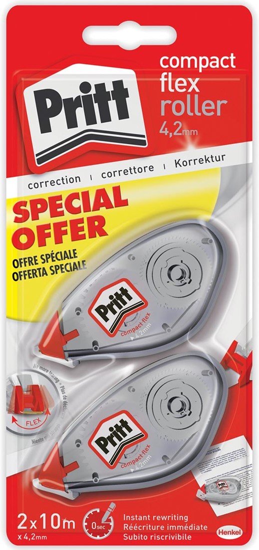 Roller De Correction Compact Flex Roller Jetable Correction à Sec 4 2 Mm X 10 M Pritt