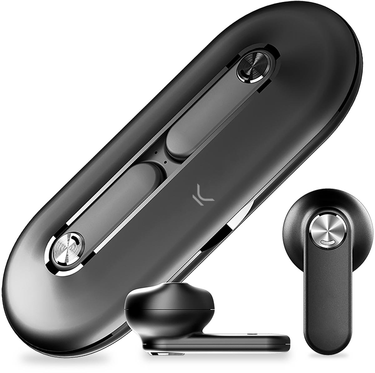Ksix Premium draadloze Bluetooth oortjes Leaf, inclusief oplaadstation, zwart Ksix Premium draadloze Bluetooth oortjes Leaf, inclusief oplaadstation, zwart