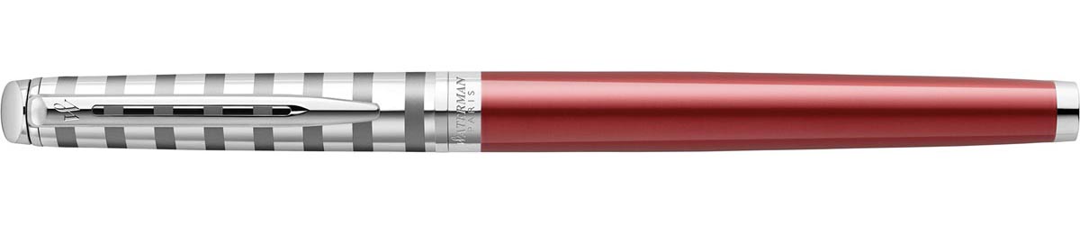 Waterman vulpen Hémisphère Deluxe Red met palladium detail