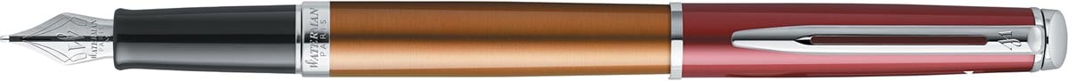 Waterman vulpen met fijne punt Hémisphère Vermillon met palladium detail afbeelding