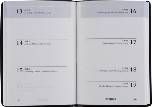 Brepols agenda Armada Seta 4-talig, bordeaux, 2027-2