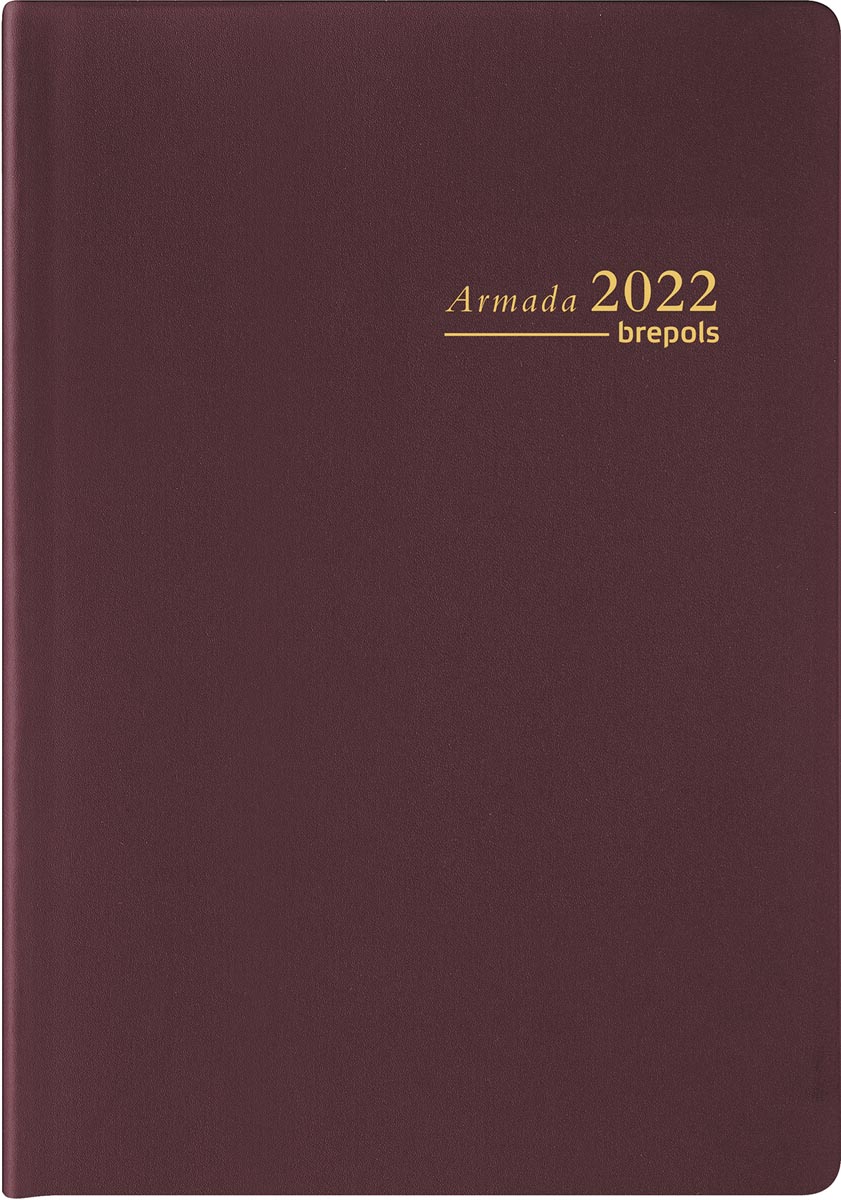 Brepols agenda Armada Seta 4-talig, bordeaux, 2023 Brepols agenda Armada Seta 4-talig, bordeaux, 2023