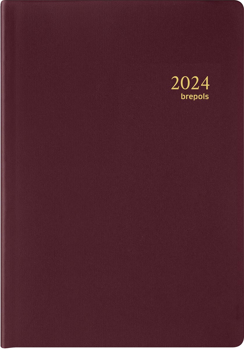 Brepols agenda Armada Seta 4-talig, bordeaux, 2024 Brepols agenda Armada Seta 4-talig, bordeaux, 2024