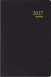 Brepols agenda Delta Seta 6-talig, zwart, 2027