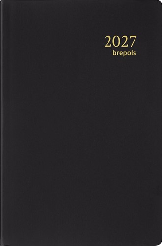 Brepols agenda Delta Seta 6 langues, noir, 2027