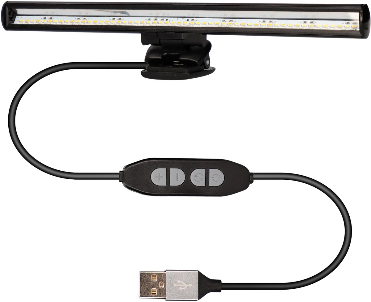 Ksix leeslamp, USB-voeding, met bevestigingsklem