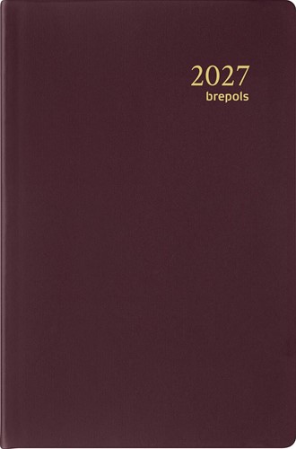 Brepols agenda Delta Seta 6-talig, bordeaux, 2027