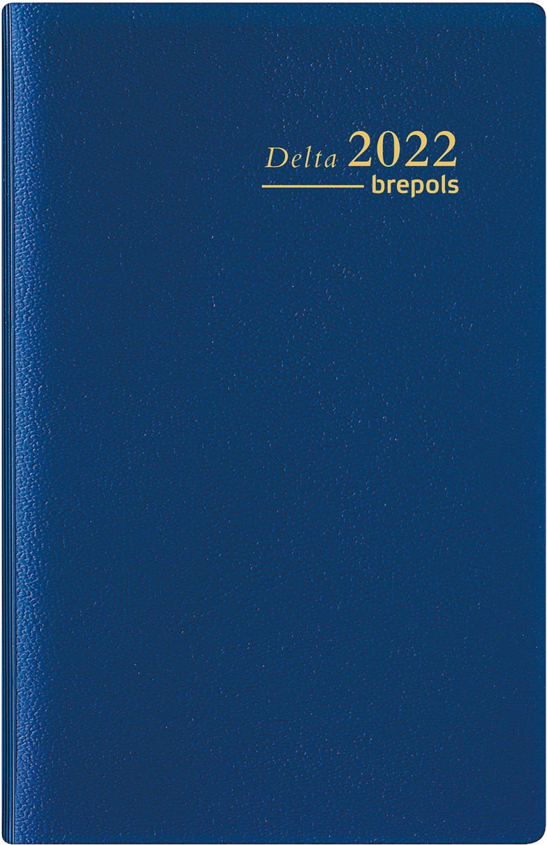 Brepols agenda Delta Seta 6-talig, blauw, 2023 Brepols agenda Delta Seta 6-talig, blauw, 2023