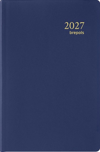 Brepols agenda Delta Seta 6-talig, blauw, 2027