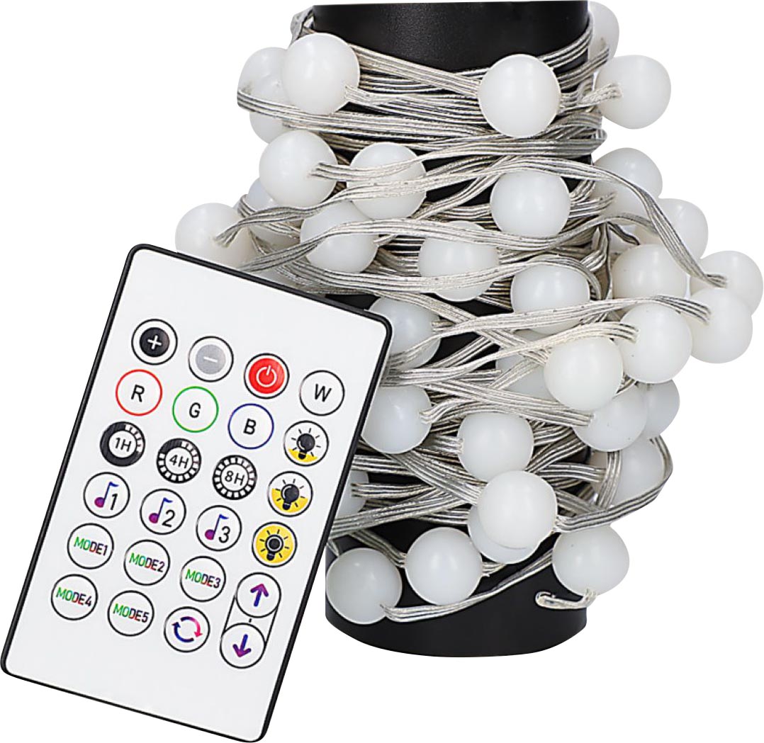 Ksix smart LED strip, LED's in ronde vorm, 10 m, op oplaadbare batterij Ksix smart LED strip, LED's in ronde vorm, 10 m, op oplaadbare batterij