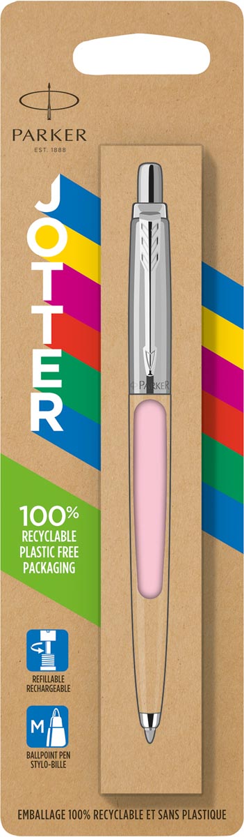 Parker Jotter Originals Pastel balpen, roze, op blister Parker Jotter Originals Pastel balpen, roze, op blister