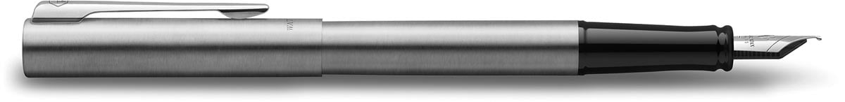 Waterman vulpen Allure Chrome fijne punt, inclusief 6 inktpatronen, op blister afbeelding