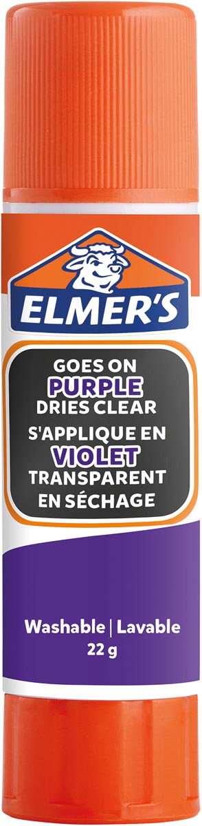 Elmer's verdwijnende lijmstick van 22 g, op blister, paars