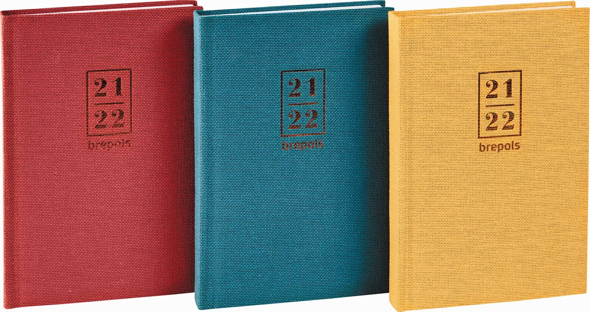 Brepols schoolagenda Nature in kunstleder, geassorteerde kleuren,2021-2022 Brepols schoolagenda Nature in kunstleder, geassorteerde kleuren,2021-2022