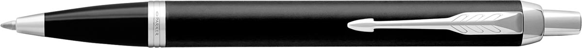 Parker IM balpen Matte Black CT, blauwe inkt