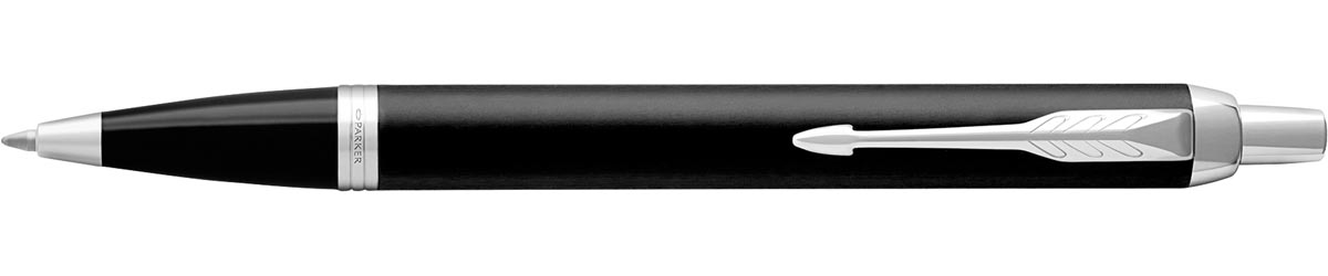 Parker IM balpen Matte Black CT, blauwe inkt