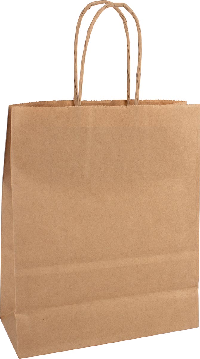 Papieren zak, ft 32 x 12 x 41 cm, bruin Papieren zak, ft 32 x 12 x 41 cm, bruin
