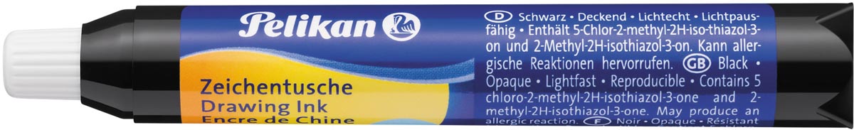 Pelikan Oost-Indische inkt zwart, tube van 9 ml, op blister