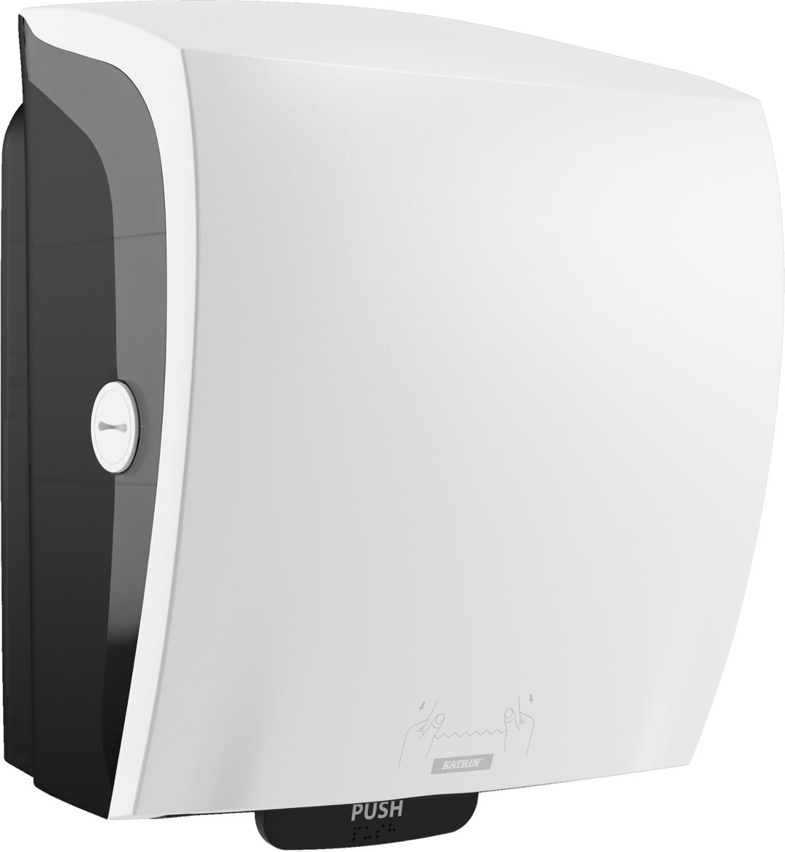 Katrin handdoekroldispenser 82094, wit afbeelding