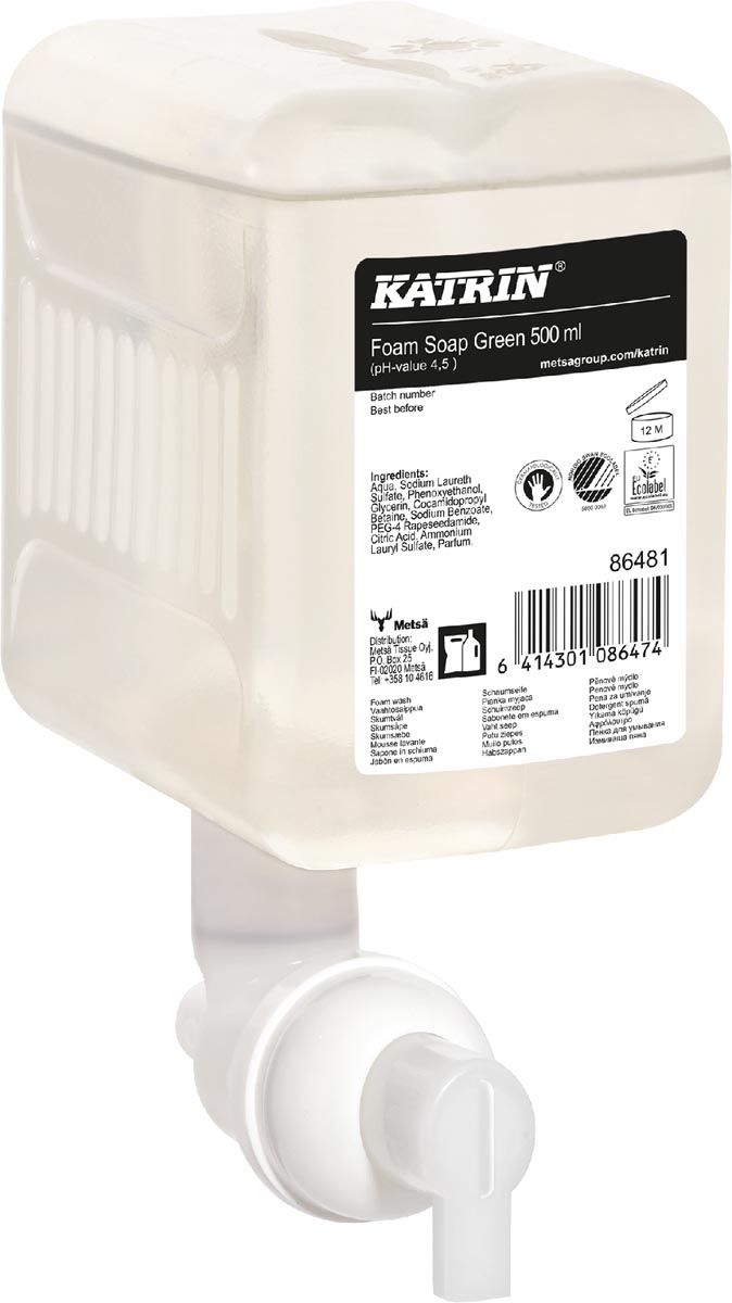 Katrin schuimzeep Green 86481, flacon van 500 ml afbeelding