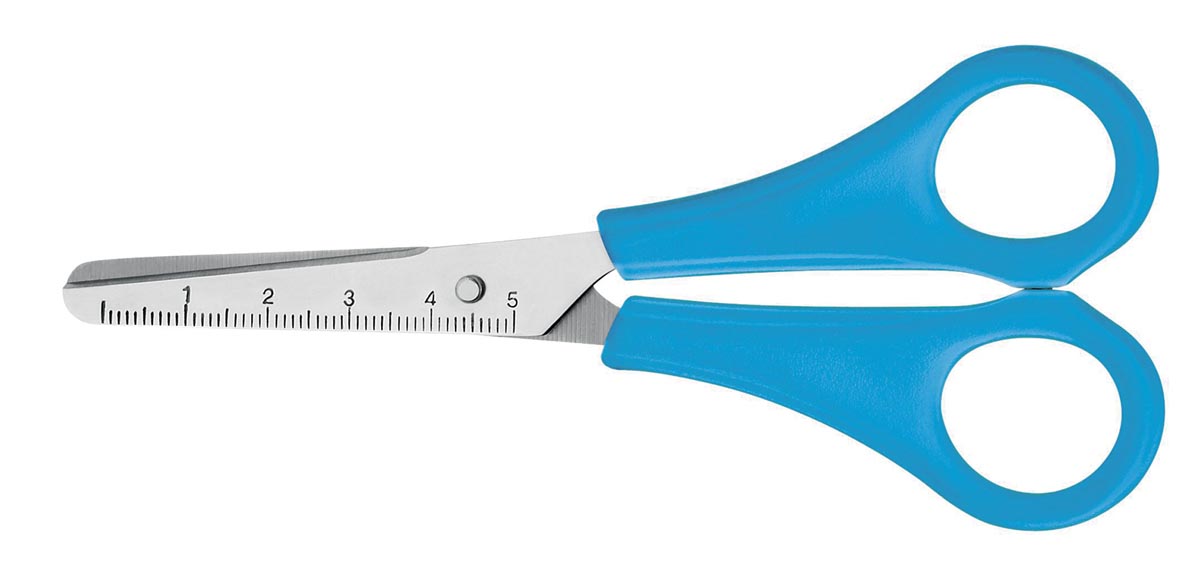 Westcott kinderschaar, 13 cm, blauw afbeelding