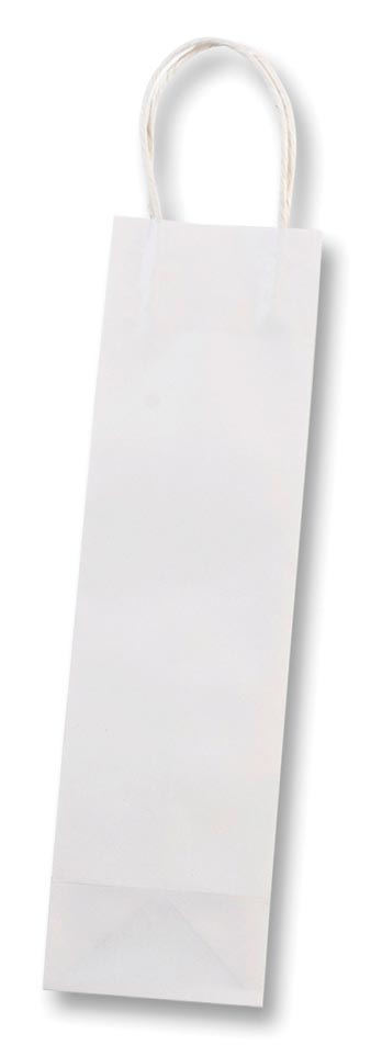 Folia papieren kraft zak voor flessen, 110 g/m², wit, pak van 6 stuks