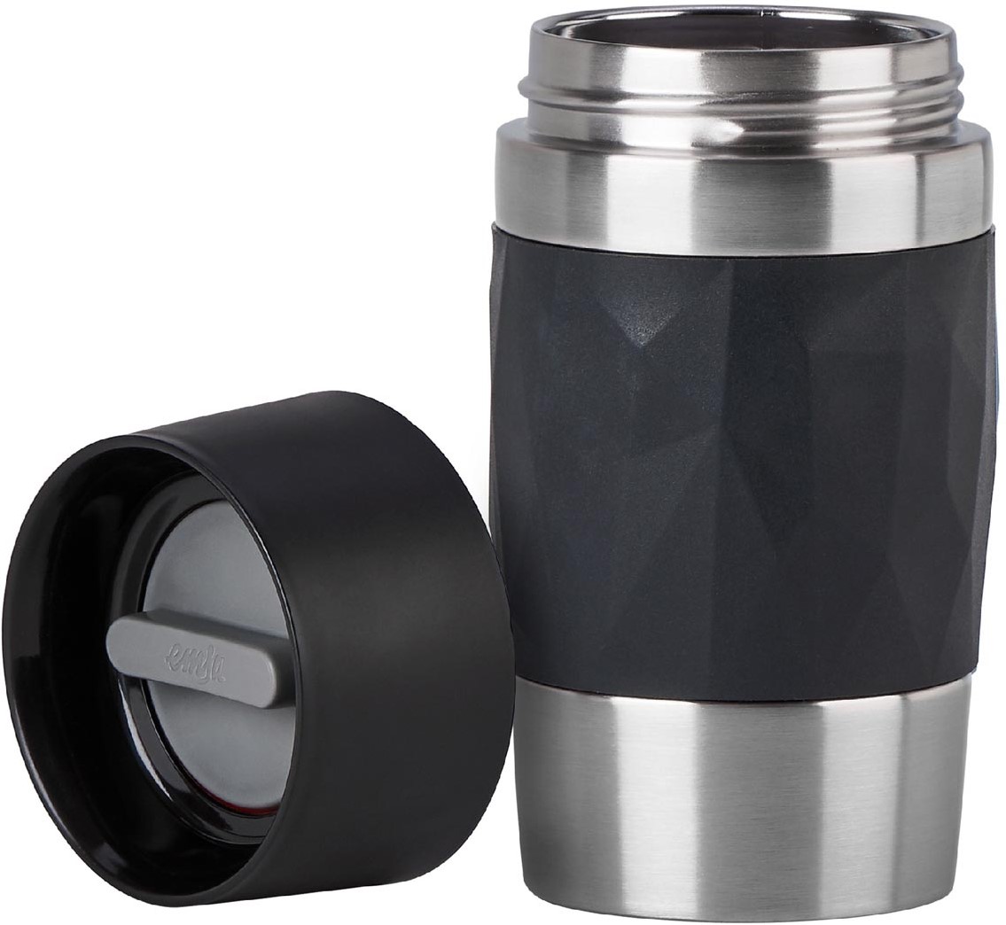 Emsa Travel Mug Compact thermosbeker, 0,3 l, zwart bij VindiQ Office