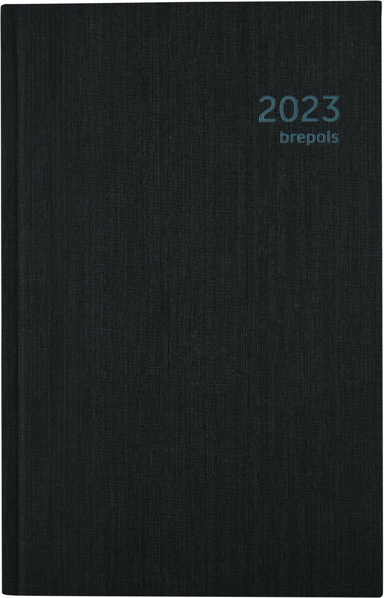 Brepols Saturnus Luxe agenda, zwart, 2023