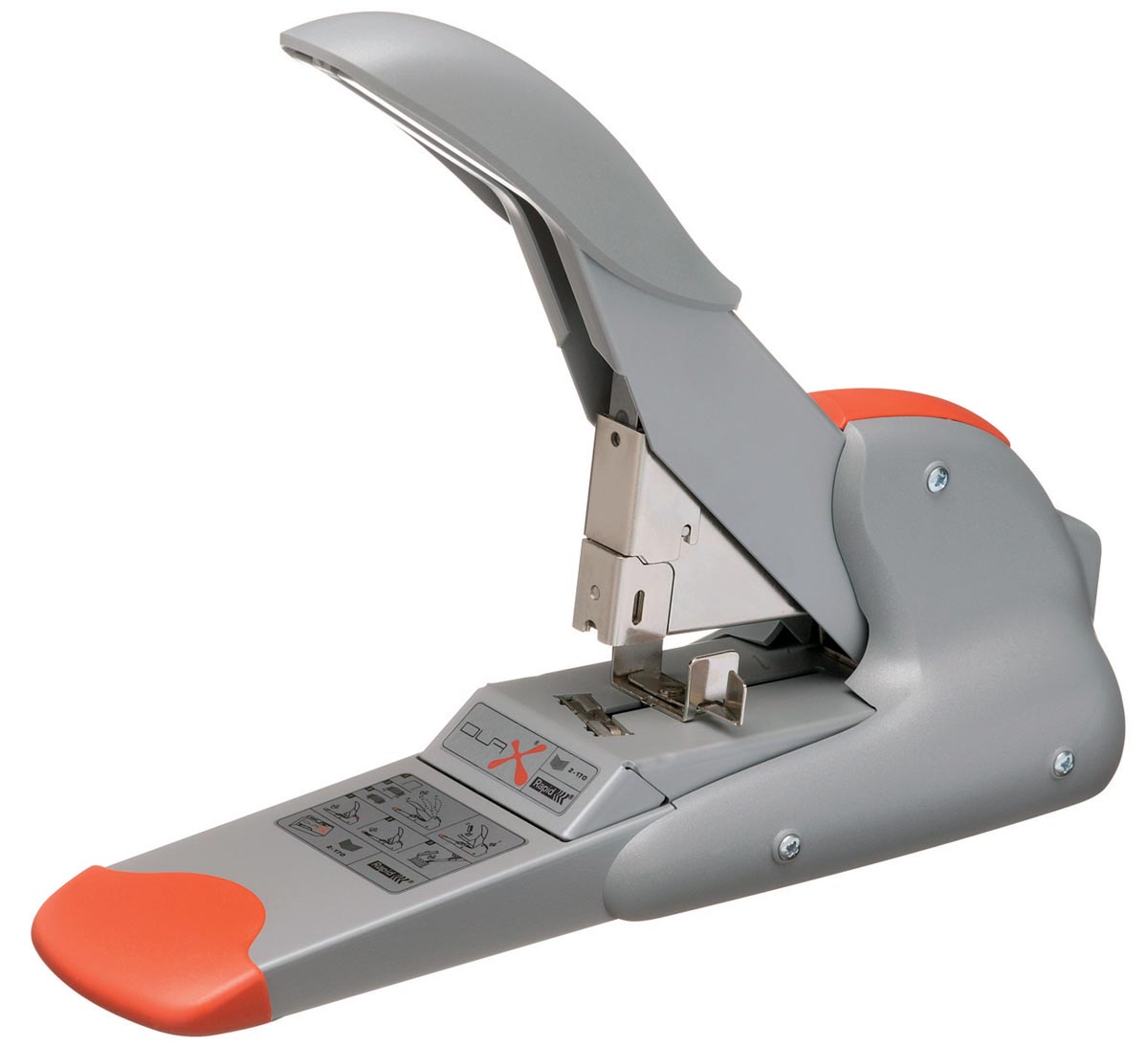 Rapid Supreme DUAX Heavy Duty nietmachine zilver/oranje afbeelding