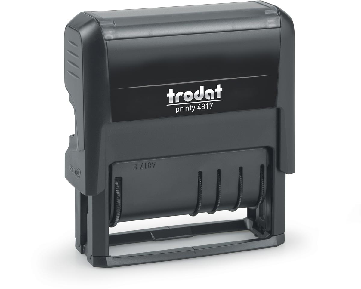 Trodat tekststempel met datum Printy 4817, Frans