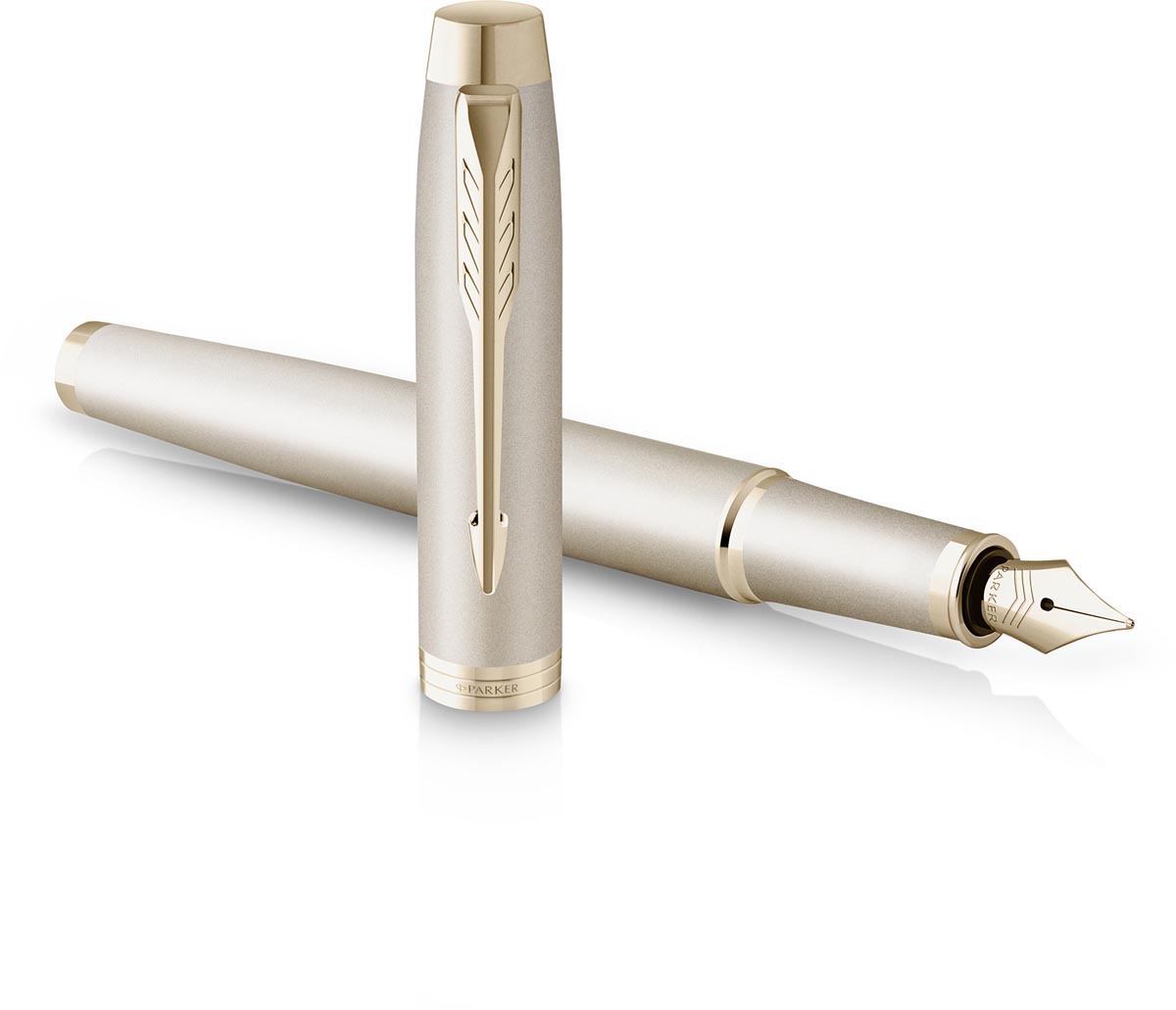 Parker IM Monochrome vulpen Champagne, medium, giftbox Parker IM Monochrome vulpen Champagne, medium, giftbox
